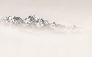 Papier peint Mont Blanc dans la brume sépia, XXL, tendance