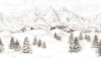 Papier peint montagne massif des Alpes