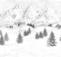 Tapete Berggipfel von Chamonix