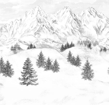 Tapete Berggipfel von Chamonix