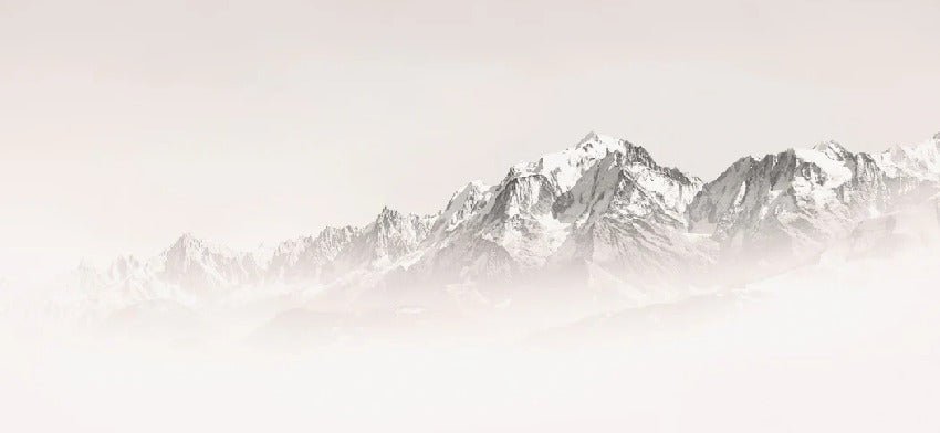 Tapete Nebliger Morgen Mont Blanc