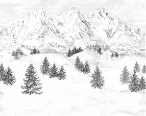 Tapete Berggipfel von Chamonix