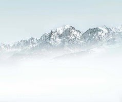 Papier peint Mont Blanc dans la brume, XXL, tendance