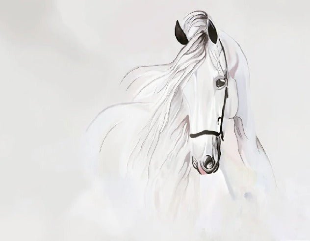 Papier peint Etalon Blanc Majestueux