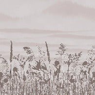 Panorama-Tapete Zweig monochrom