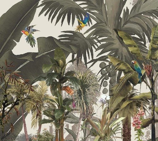 Sfondo panoramico esotico Jungle banana