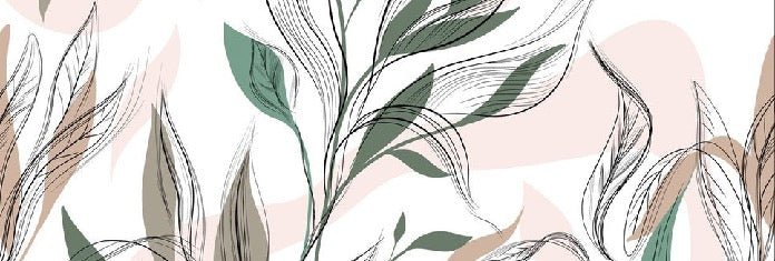 Papier peint panoramique fleur graphique, XXL, tendance