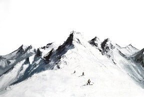 Carta da parati per lo sci alpinismo