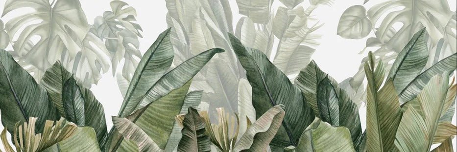 Panorama-Tapete Bananenbaum grün