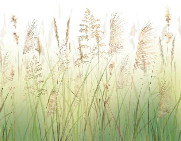 Papel pintado Gradient wheat field flower