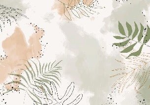 Panorama-Tapete Aquarell Pflanzen