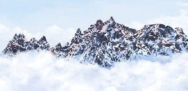 Papier peint Mont Blanc toile des Cimes