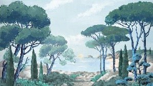 Papier peint balade dans les calanques, XXL, tendance