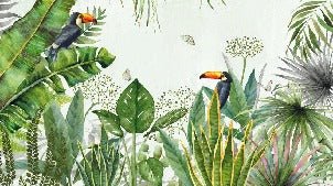 Papier peint Jungle oiseau exotique