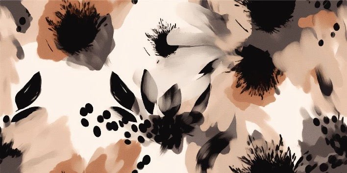Papier peint fleur hypnotique