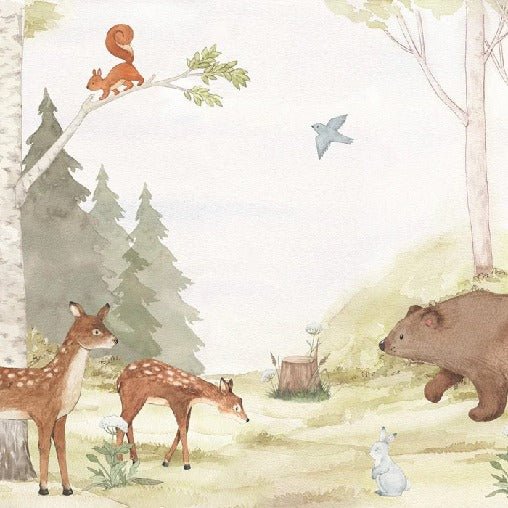 Papier peint forêt enchantée chambre enfant