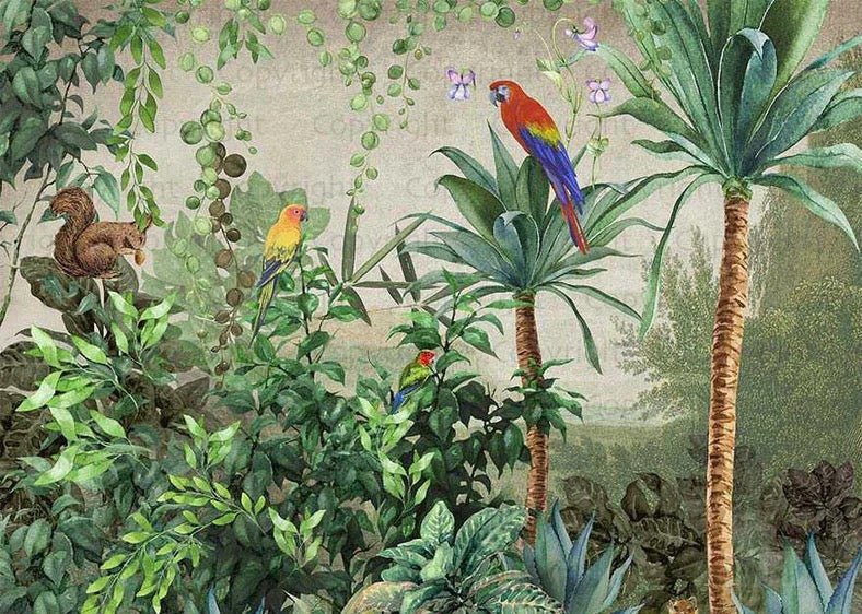 Jungle Parrot wallpaper