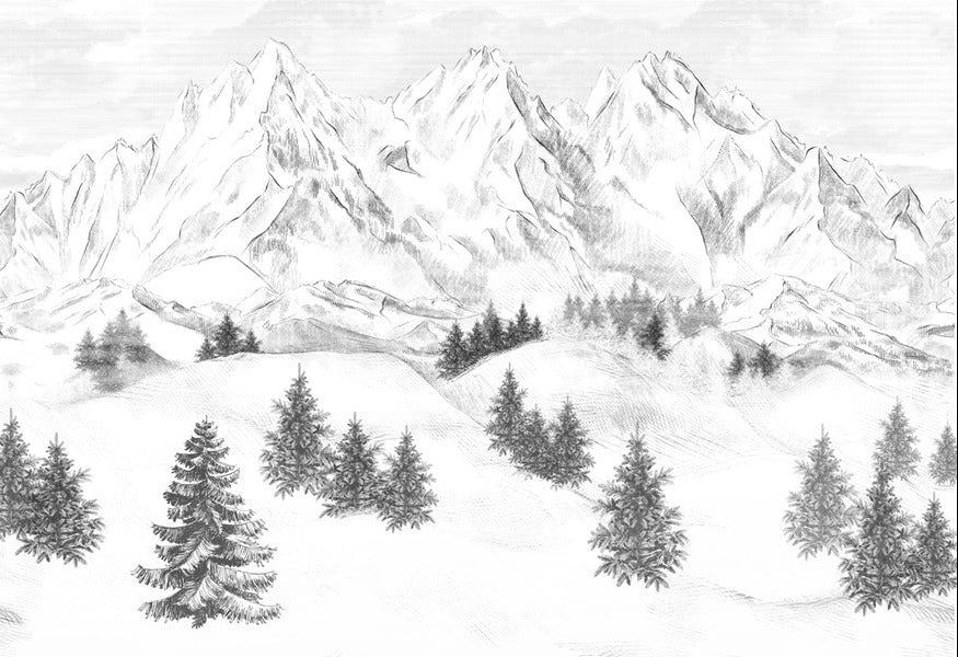 Sfondo della montagna di Chamonix