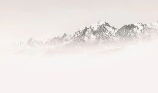 Carta da parati del Monte Bianco, mattina nebbiosa