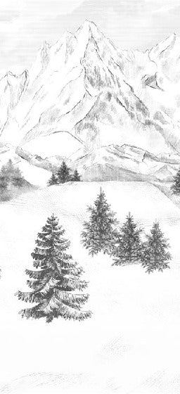 Tapete Berggipfel von Chamonix