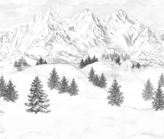 Tapete Berggipfel von Chamonix