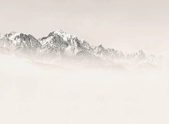 Papier peint Mont Blanc dans la brume sépia, XXL, tendance