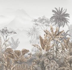 Papier peint tendance tropical sepia
