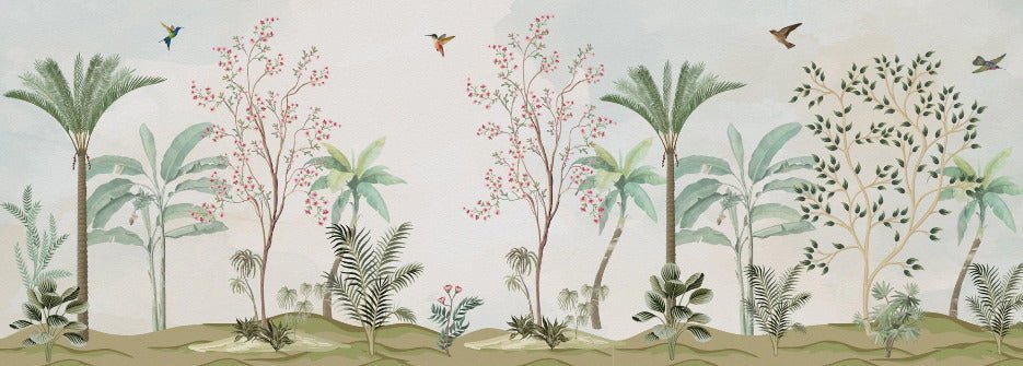 Tapete Chinoiserie Dschungel