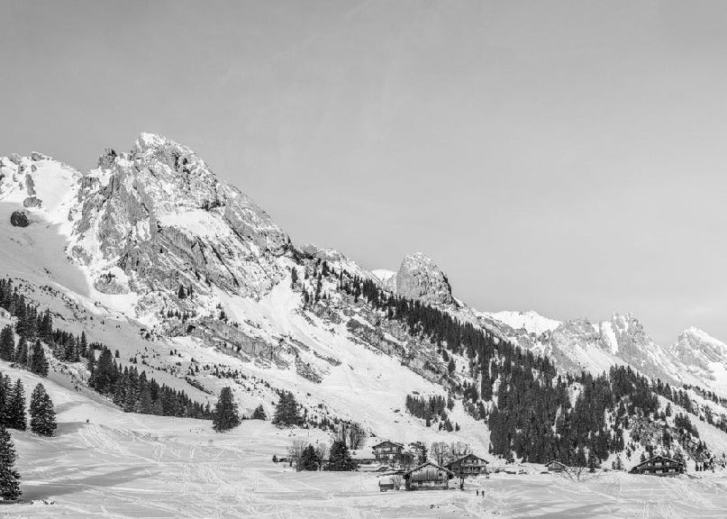 Panorama-Tapete Chalet Alm