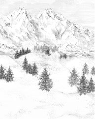 Tapete Berggipfel von Chamonix