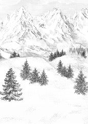 Tapete Berggipfel von Chamonix