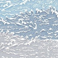 Papier peint salle de bain vagues, XXL, tendance