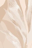 Carta da parati in tessuto floreale beige