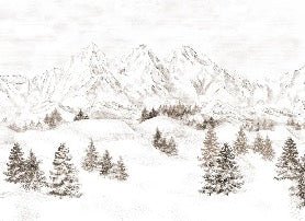 Tapete Bergmassiv der Alpen