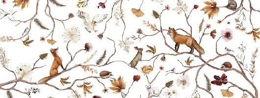 Papier peint enfant forêt aventure