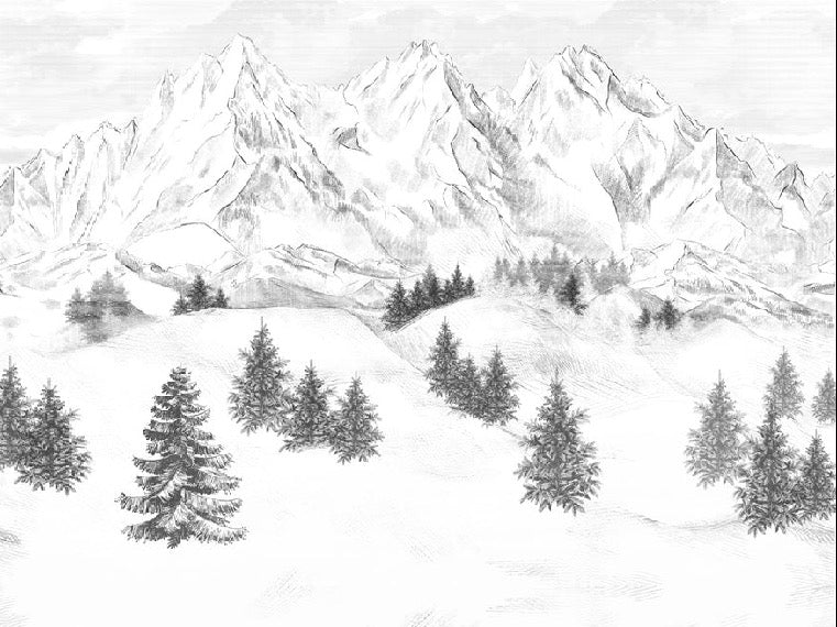 Sfondo della montagna di Chamonix