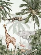 Children's wallpaper peaceful jungle