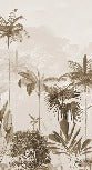 Papier peint panoramique jungle eden sépia
