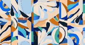 Papier peint abstrait vibrant, XXL, tendance