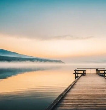 Papier peint photo vue lac
