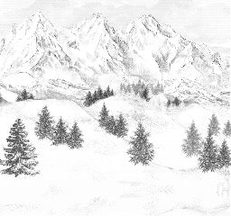 Tapete Berggipfel von Chamonix