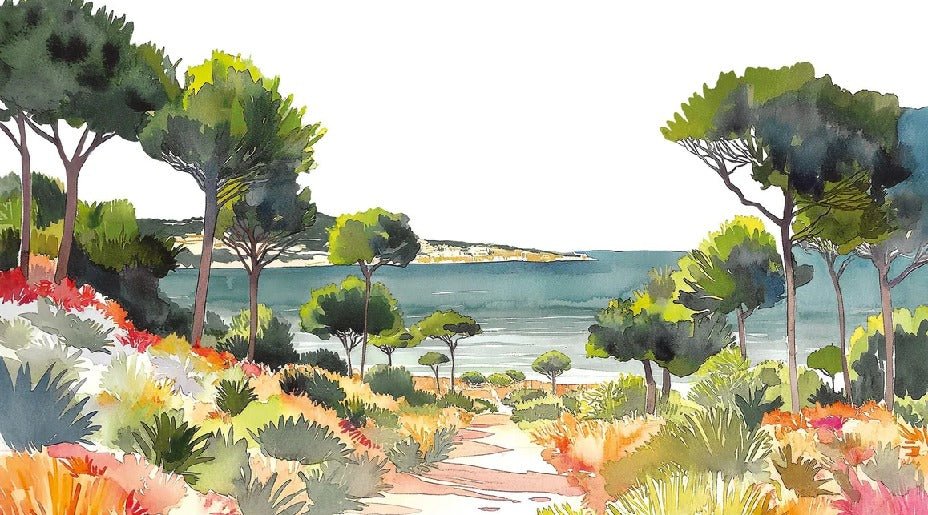 Summer air panoramic wallpaper