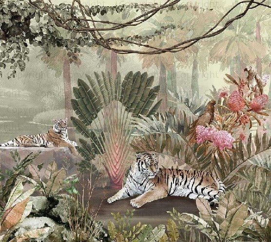Jungle & Tiger wallpaper