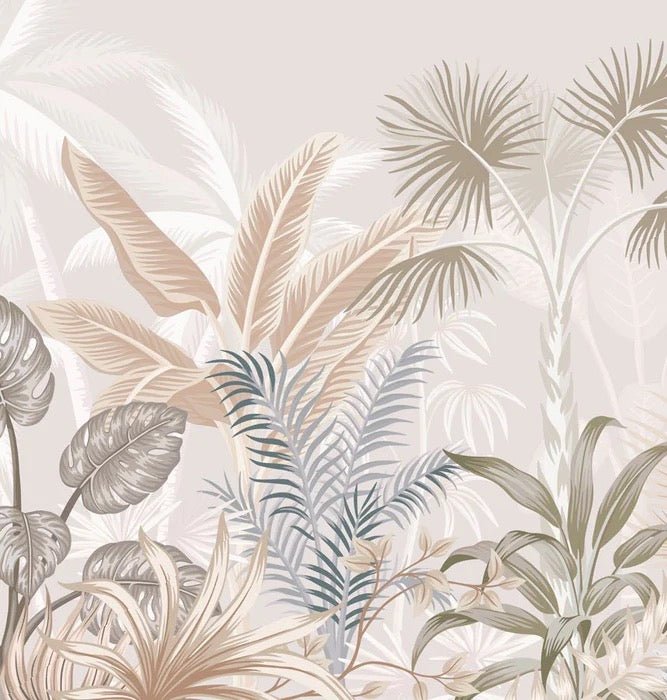 Papel pintado Panorámica de la jungla de terracota