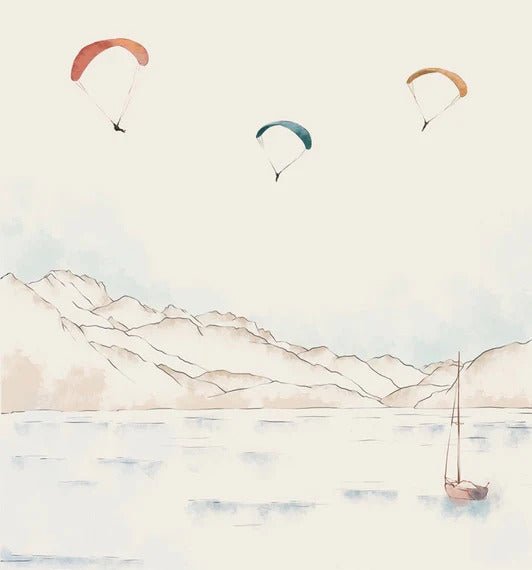 Annecy, picos y arte papel pintado