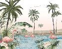 Tapete Oasis Flamingo