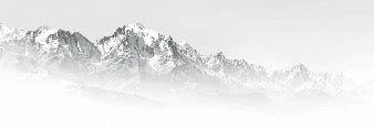 Papier peint Mont Blanc dans la brume noir et blanc, XXL, tendance