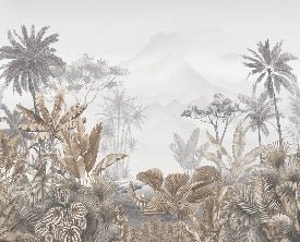 Papier peint tendance tropical sepia