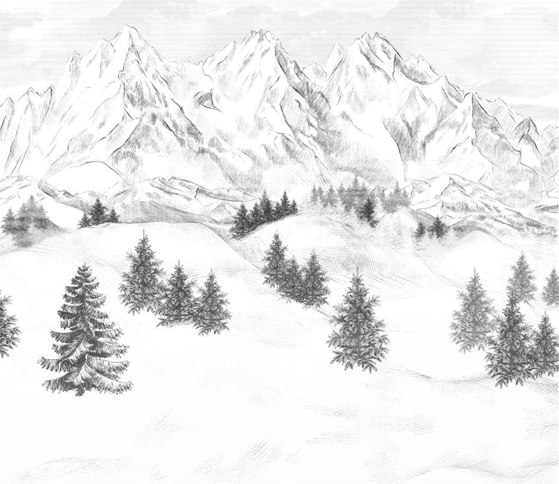 Sfondo della montagna di Chamonix