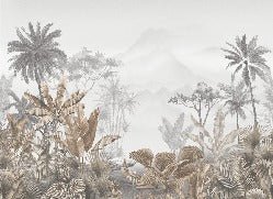 Papier peint tendance tropical sepia